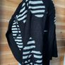 Women's bolero shrug cardigan black/ white flowers Bitte Kai Rand size 10-12 New Image 6