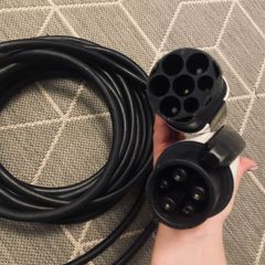 EV cable Type1 to Type2 charger cable 32A