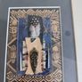 Framed Picture Of Three Small African Art Crafts Image 6