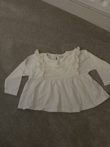 Zara white top size 12-18