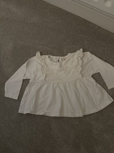 Zara white top size 12-18