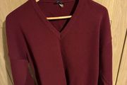 Maroon V neck jumper
