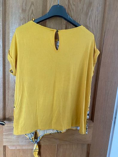 Bright yellow summer top
