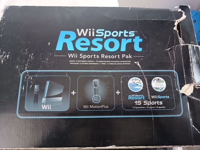 nintendo wii sports resort pack black