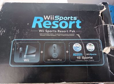 nintendo wii sports resort pack black