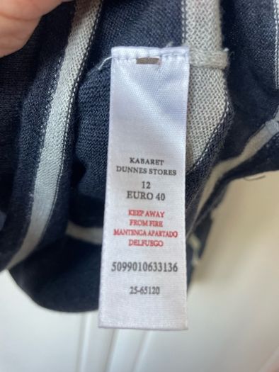 jumper  Bnwt size 12 stripe scoop neck hollister inspired