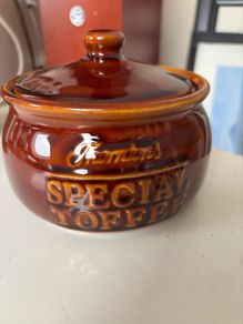 Vintage Glazed Thornton's Special Toffee Lidded Jar - Pot