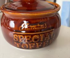 Vintage Glazed Thornton's Special Toffee Lidded Jar - Pot