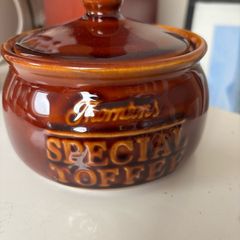 Vintage Glazed Thornton's Special Toffee Lidded Jar - Pot