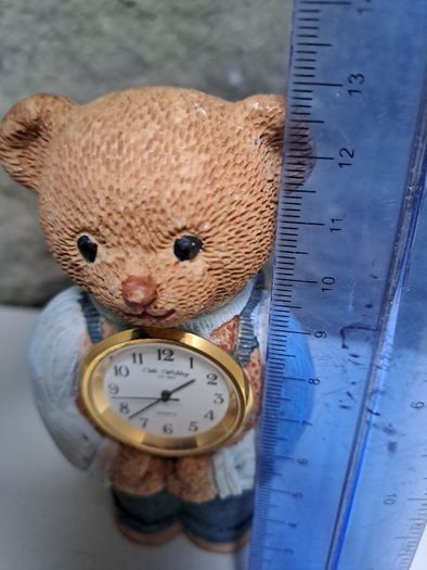 W Widdop Clock Teddy bear