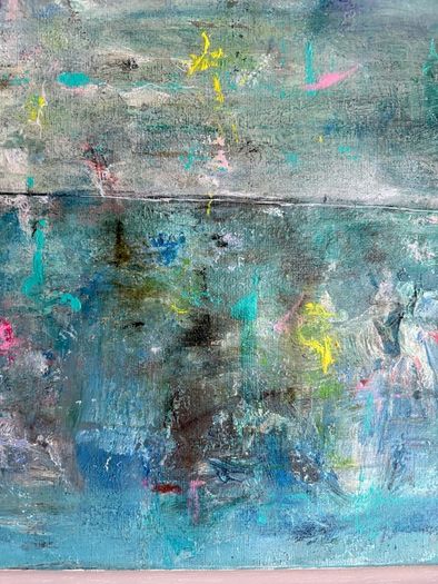 Original Art Irish Art Original Seascape Poolbeg Chimneys Dublin aesthetic