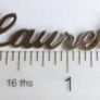 Vintage 925 Sterling Silver Lauren name Necklace Image 9