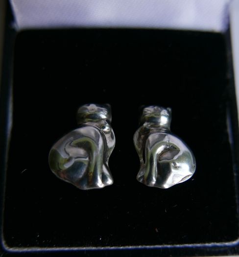 Vintage Sterling Silver 925  Earrings 2,13g
