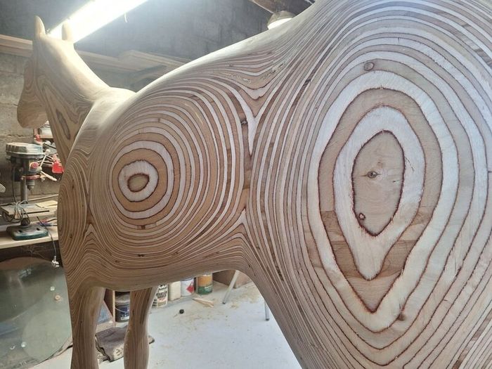 Life Size Replica Solid Wooden Horse