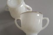 Fire King - Milk Glass - x 2