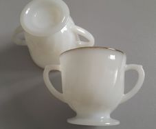 Fire King - Milk Glass - x 2