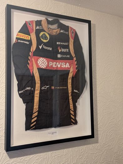 Pastor Maldonado Framed F1 Race Suit