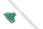 PS4 Charging Port Socket + 12 Pin Ribbon Cable for Play Station 4 Controller