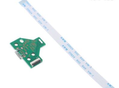 PS4 Charging Port Socket + 12 Pin Ribbon Cable for Play Station 4 Controller