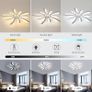 Ceiling Light Dimmable, LED Ceiling Lighting 48W 5400LM, 3000K-6500K, Acrylic Modern Lighting Fixture with Remote Control for Living Room Bedroom Image 4
