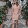 Beige dress with cutouts Image 5