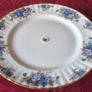 Royal Albert Moonlight Rose Bone China Gold Gilt Footed Cake Stand Made In England Image 7