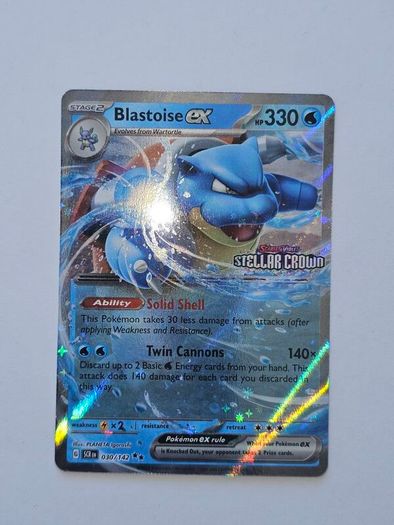 Blastoise ex (Stellar Crown Stamp) 030/142 Pokemon Card