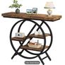 Console Table Round  with Geometric Design Image 3