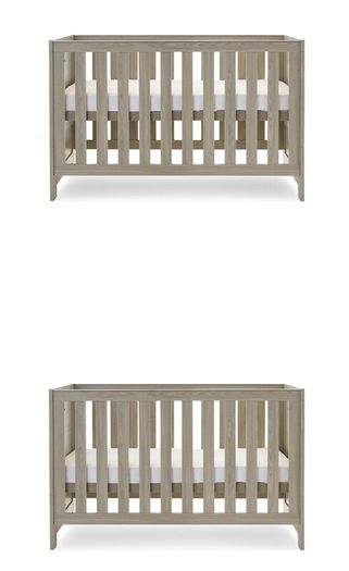 Baby Cot Bed, Toddler Bed and Changing Unit Bundle - Grey Wash - Excellent Condition