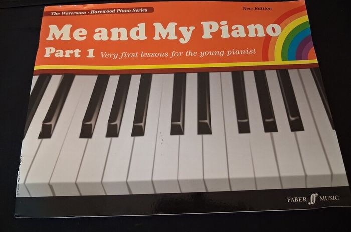 Me and My Piano book, first lessons for children.