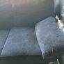 Black velvet corner sofa Image 5
