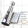 Kitchen Tap Spray Head, 360 degree Swivel Spout, FM22 M24 Kitchen Sink Tap, Tap Faucet Attachment Spray with 3 Modes, Replacement Tap Bubbler Head Aerator,Tap Adapter Image 3