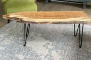 Spalted Beech Live Edge Coffee Table handcrafted