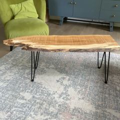 Spalted Beech Live Edge Coffee Table handcrafted