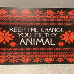 Home Alone Tin Metal sign
