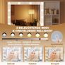 LED Dressing Table with Mirror and Light with LED Lighting with Sockets (AC, USB & Type-C), 5 Drawers, 7 Open Storage Spaces with Jewellery Hooks Image 3