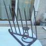 Vintage Wrought Iron Candle Holders x 2 for Sale Image 2