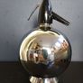 Amazing Vintage Retro Funky Kitsch Globe Shaped Soda Syphon in Chrome - Perfect for a Man Cave or Home Bar Image 5