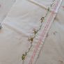 Hand-Embroidered Moses Basket Sheet  Traditional Madeira Embroidery 100% Cotton Image 6