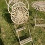 vintage cast Iron Lady Jane folding chairs Image 6
