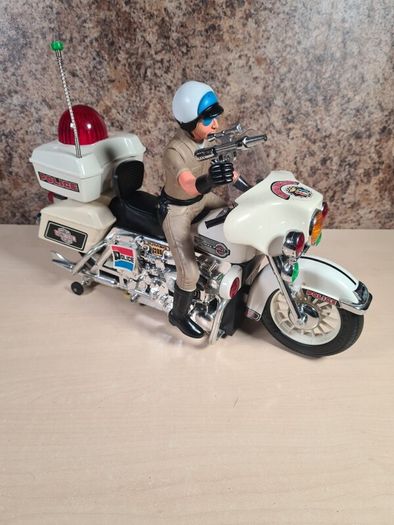 Vintage Son Ai Toys Motorcycle Police Jumbo Cycle Lights And Sounds 1984 Boxed Toy Collectable