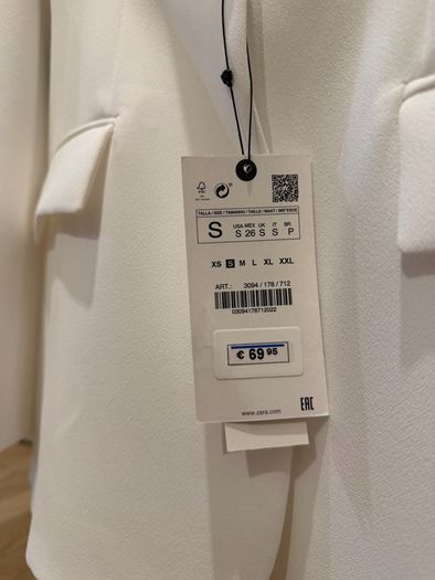 White Zara Blazer