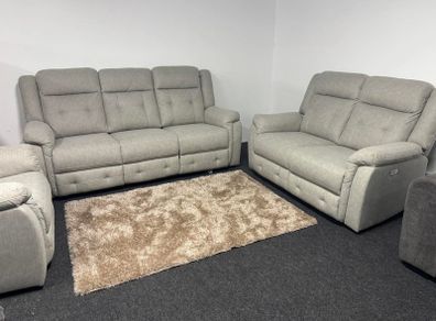 Sale For One Week..!! New Mayfair 3+2 Power Fabric Recliner Sofas