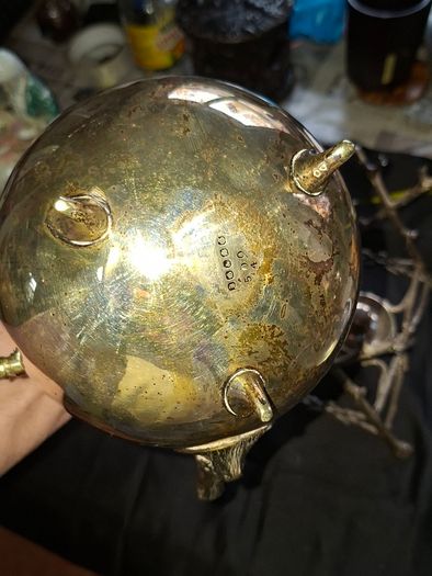 Antique Victorian Silver Spirit Kettle and Stand Hallmark in Photos