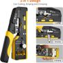 RJ45 Crimp Tool - 3 in 1 Pass Through Ethernet Crimping Tool Kit with 20PCS CAT7 Gold-Plated Copper Shielded Connectors & 20PCS Protection Covers for 8P CAT5 Cat6 CAT7 & 6P RJ11 RJ12 Image 9