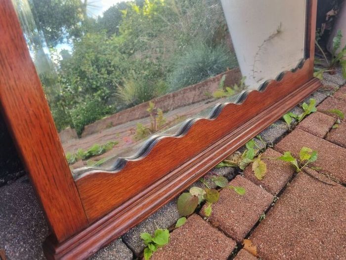 Edwardian mahogany mirror