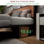 King Size Bed Frame with Storage Wooden Headboard, Metal Bed Frame Image 4