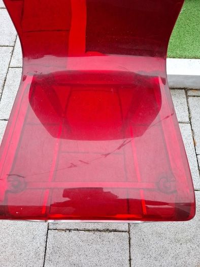 Domitalia Red Seated Bar Stool