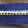 Vintage Bracelet of excellent quality, with crystals and amethyst stone in gold plated, American Vintage. Image 4