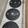 brand new olympic bumper weight lifting set A Image 7